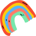 Colorful shape